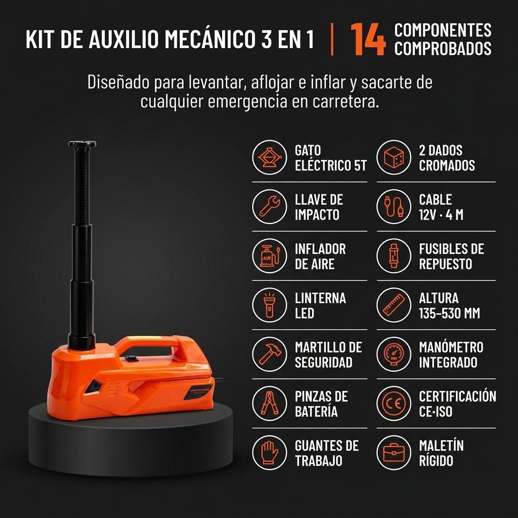 Kit Auxilio Mecanico 3 En 1 — vista 3
