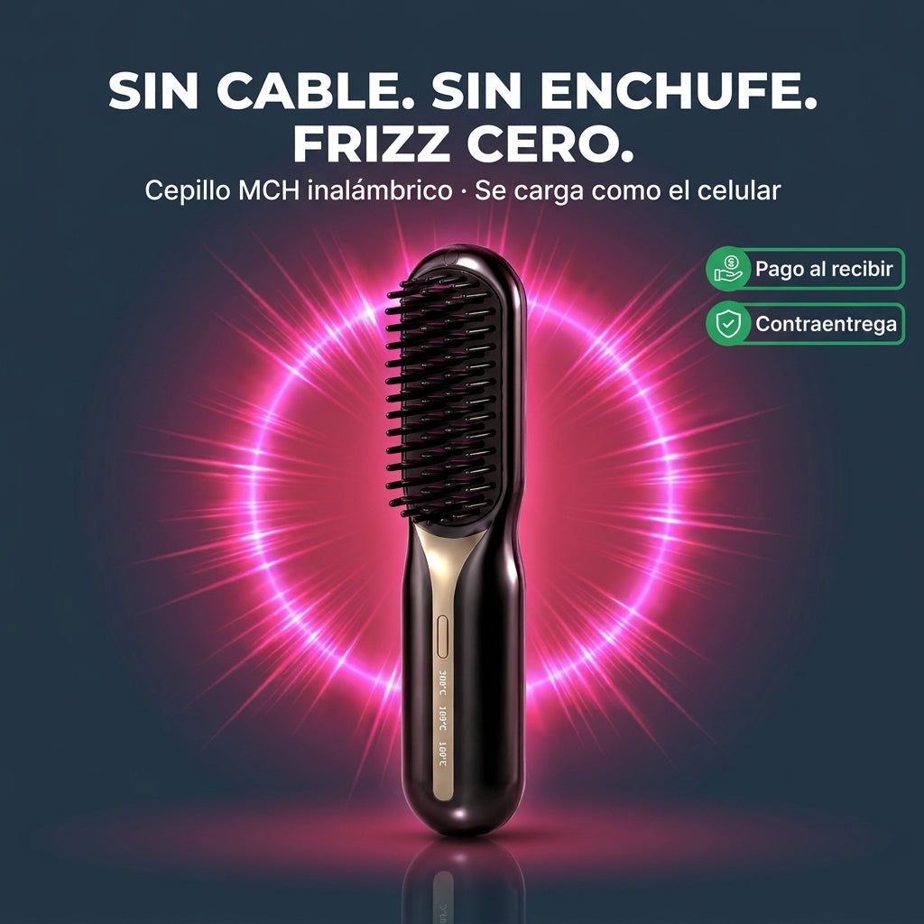 Cepillo Alisador Portatil Inalambrico — vista 1