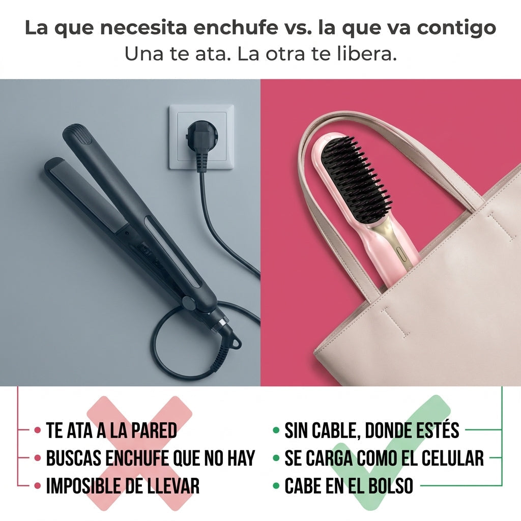 Cepillo Alisador Portatil Inalambrico — vista 2