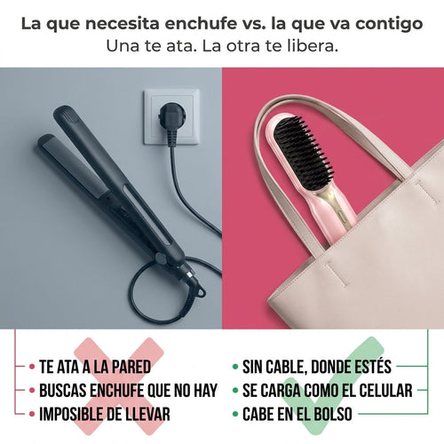 Cepillo Alisador Portatil Inalambrico — vista 2