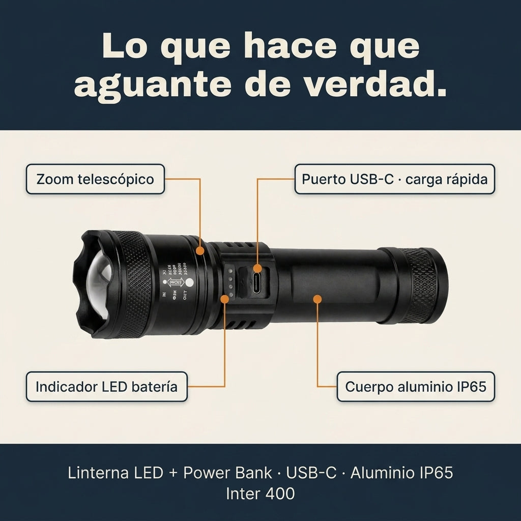 Linterna Led De Aluminio Xlamp Xhp50 - id6488 — vista 3